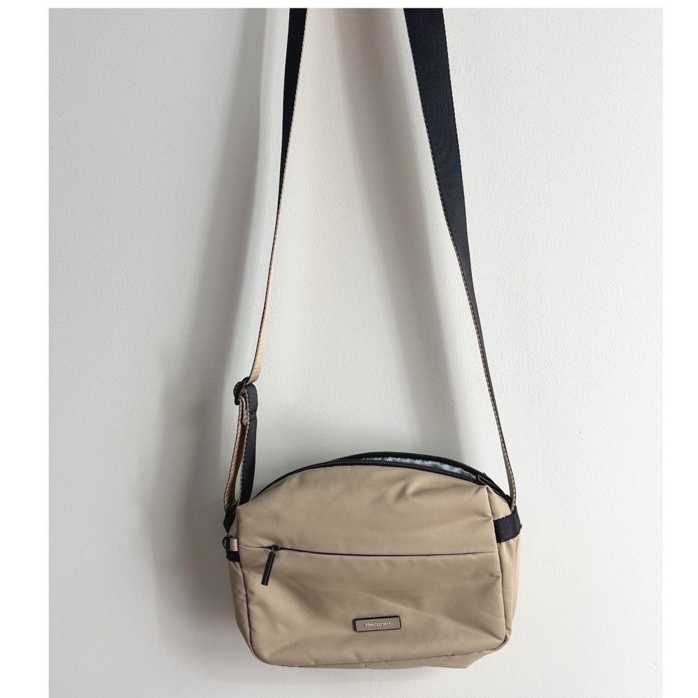 Hedgren Neutron Crossbody Bag Stone Beige Utility Inspired Water/Dust Resistant